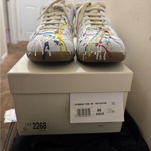 Maison Martin Margiela Multicolor Paint Splatter Sneakers